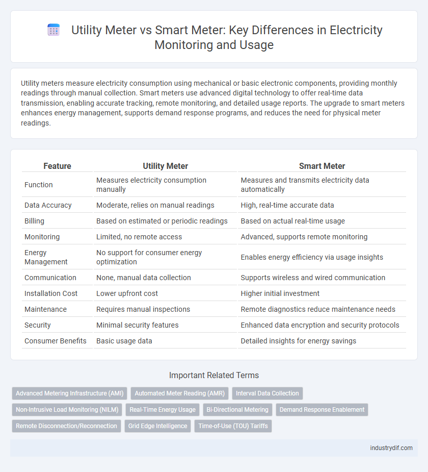 Utility Meter vs Smart Meter: Key Differences in Electricity Monitoring and Usage