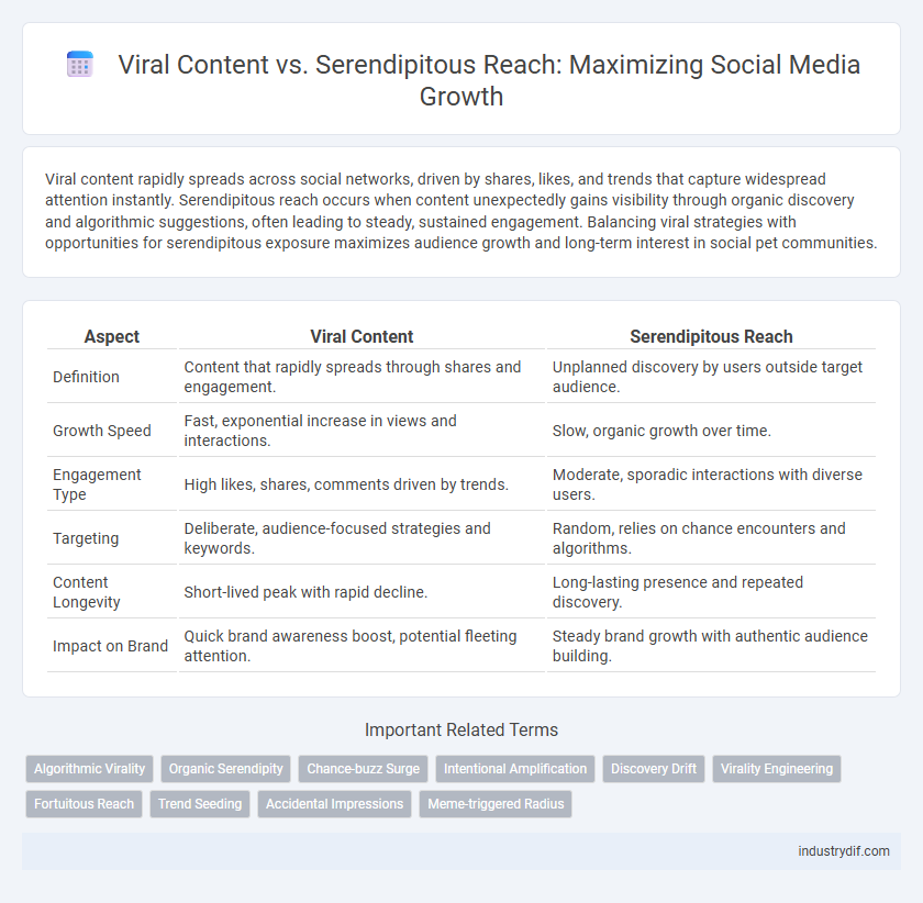 Viral Content vs. Serendipitous Reach: Maximizing Social Media Growth