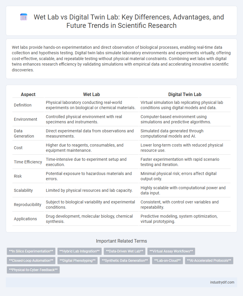 Wet Lab vs Digital Twin Lab: Key Differences, Advantages, and Future Trends in Scientific Research