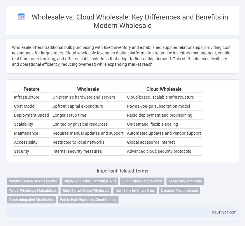 Wholesale vs. Cloud Wholesale: Key Differences and Benefits in Modern Wholesale
