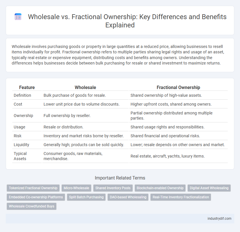 Wholesale vs. Fractional Ownership: Key Differences and Benefits Explained