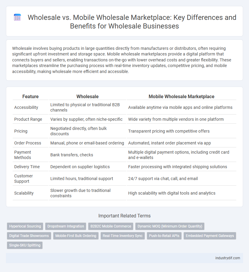 Wholesale vs. Mobile Wholesale Marketplace: Key Differences and Benefits for Wholesale Businesses
