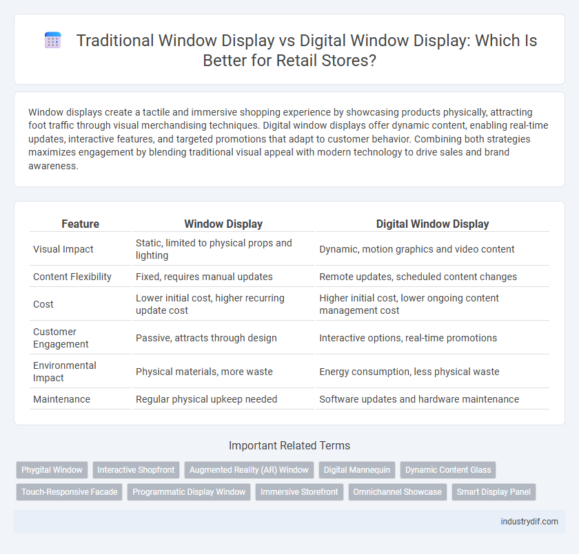 Traditional Window Display vs Digital Window Display: Which Is Better for Retail Stores?