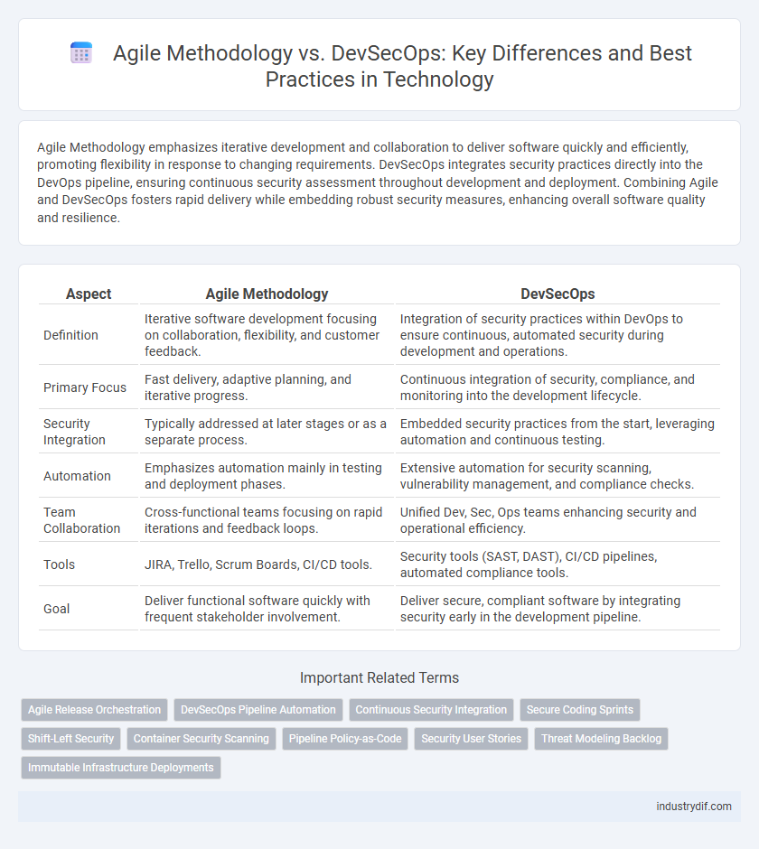 Agile Methodology vs. DevSecOps: Key Differences and Best Practices in Technology