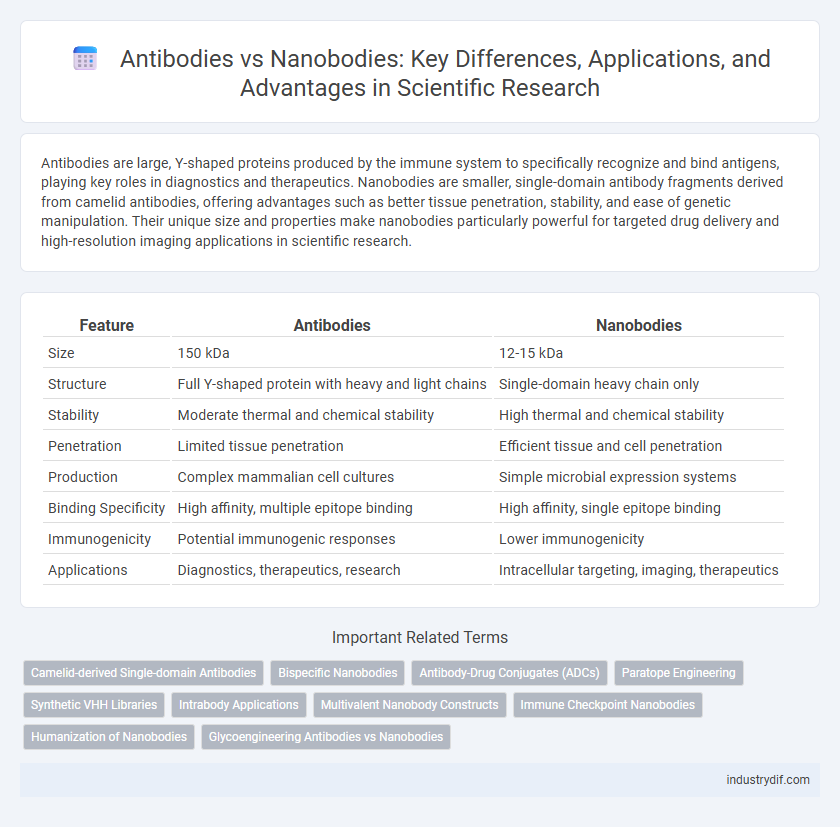 Antibodies vs Nanobodies: Key Differences, Applications, and Advantages in Scientific Research