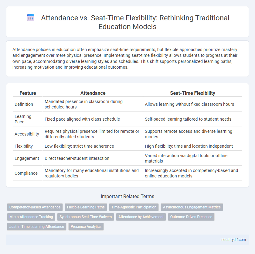 Attendance vs. Seat-Time Flexibility: Rethinking Traditional Education Models