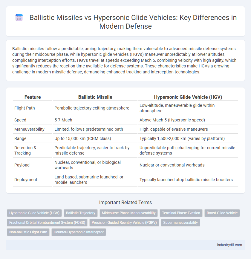 Ballistic Missiles vs Hypersonic Glide Vehicles: Key Differences in Modern Defense