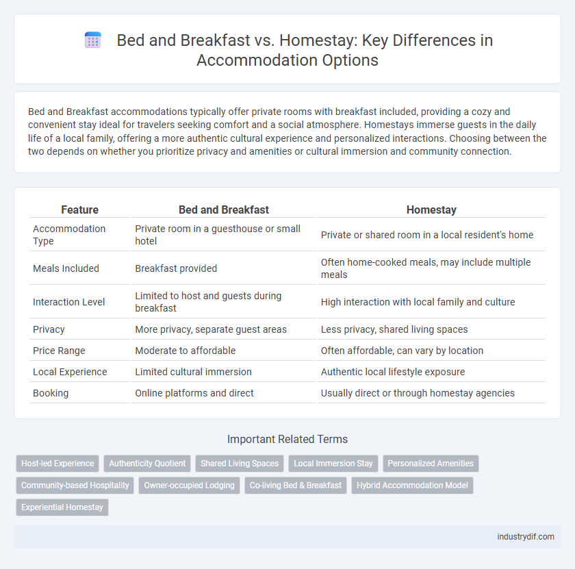 Bed and Breakfast vs. Homestay: Key Differences in Accommodation Options