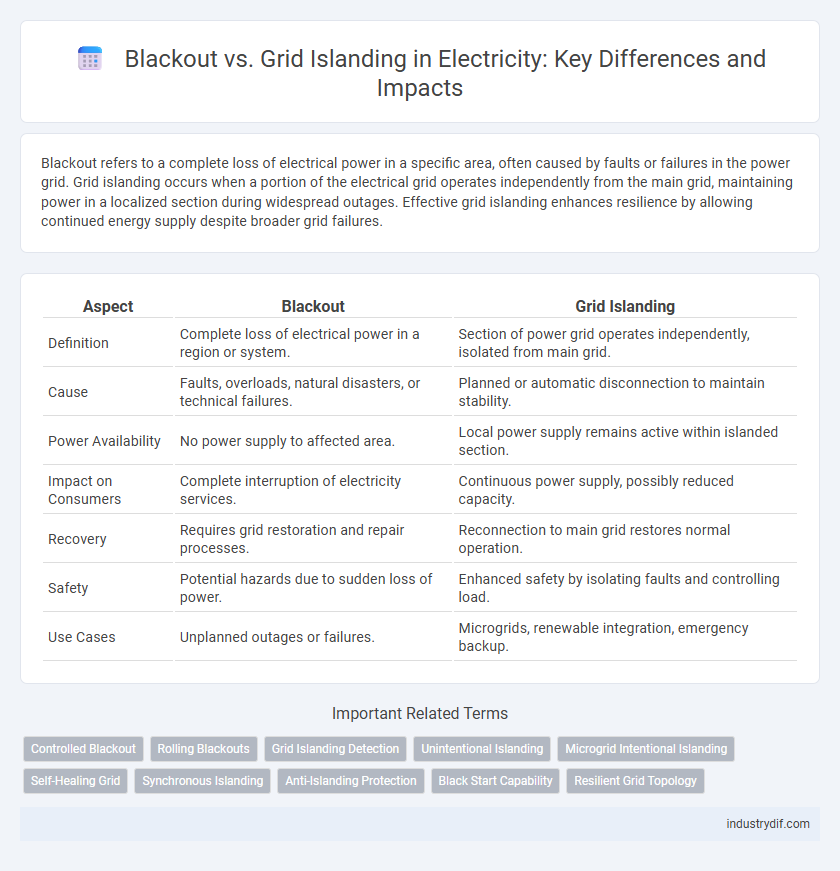 Blackout vs. Grid Islanding in Electricity: Key Differences and Impacts