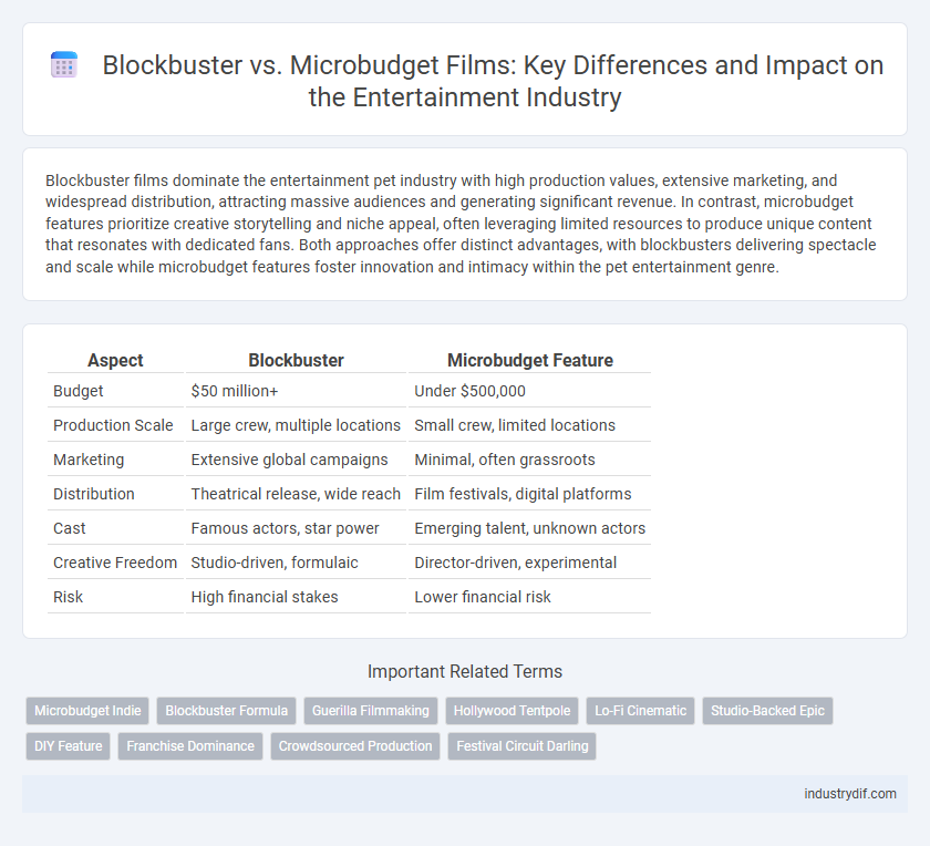 Blockbuster vs. Microbudget Films: Key Differences and Impact on the Entertainment Industry