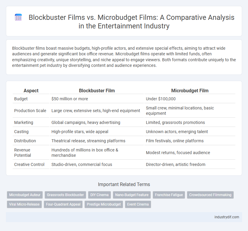 Blockbuster Films vs. Microbudget Films: A Comparative Analysis in the Entertainment Industry