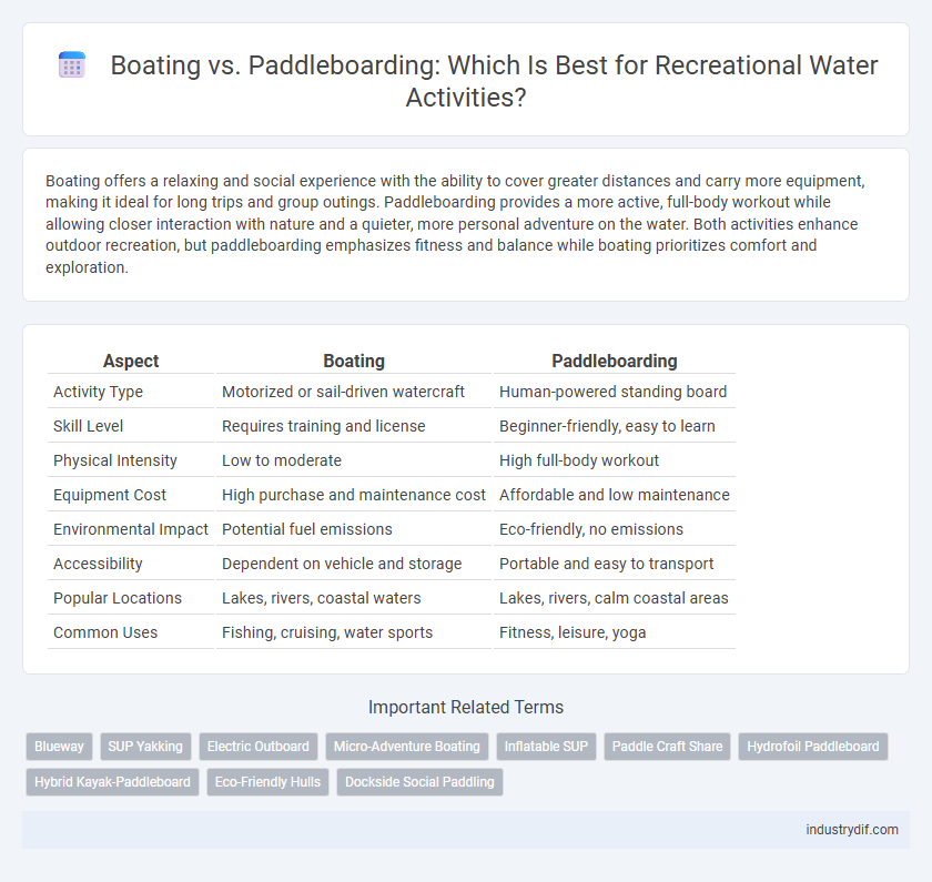 Boating vs. Paddleboarding: Which Is Best for Recreational Water Activities?