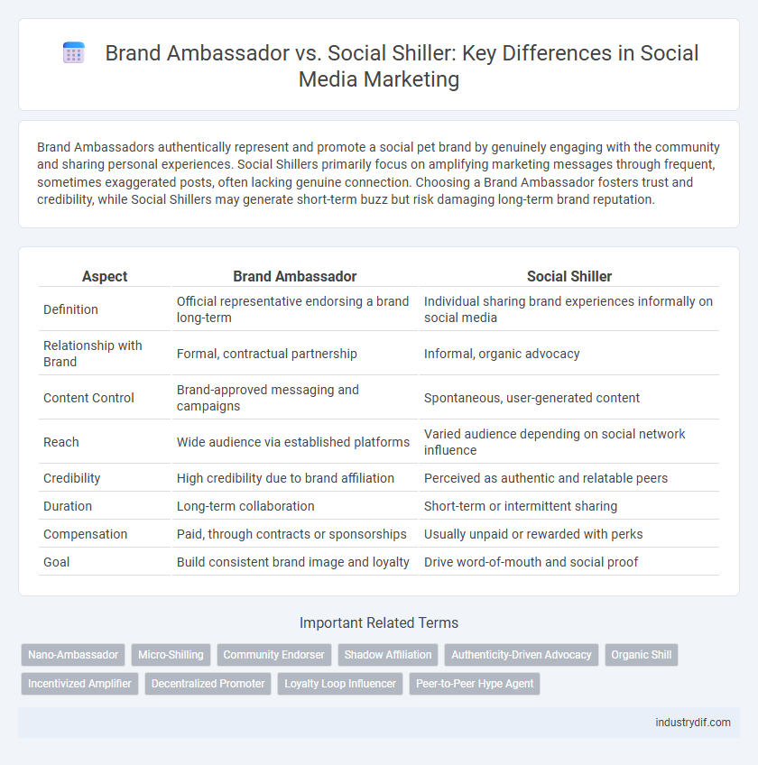 Brand Ambassador vs. Social Shiller: Key Differences in Social Media Marketing