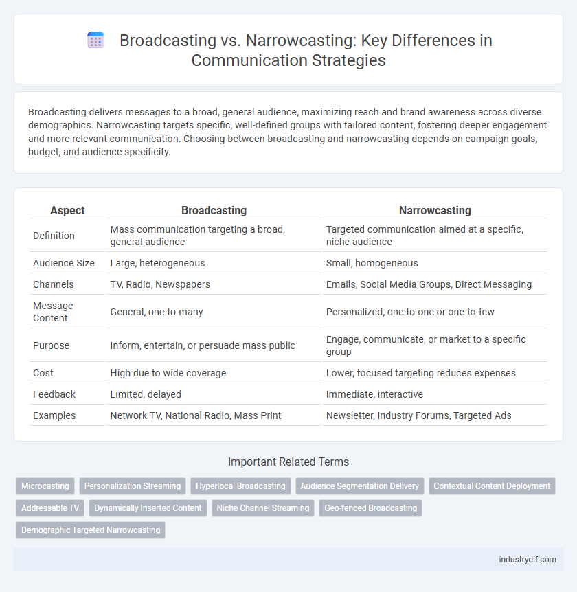 Broadcasting vs. Narrowcasting: Key Differences in Communication Strategies