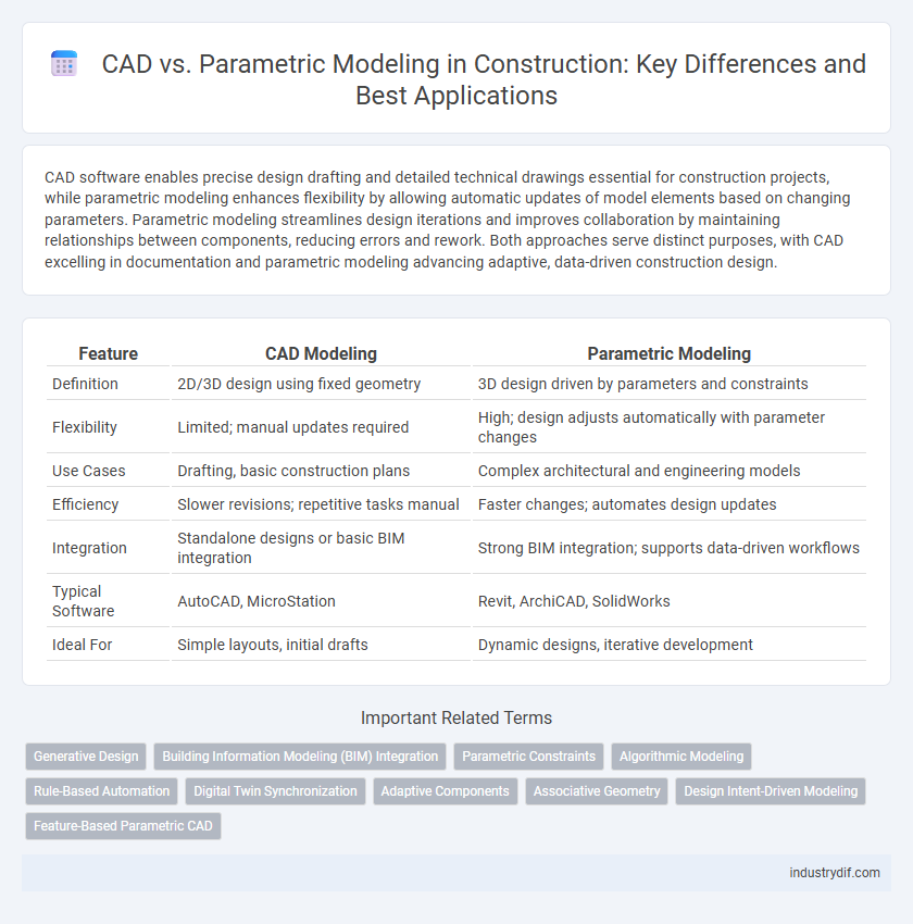 CAD vs. Parametric Modeling in Construction: Key Differences and Best Applications