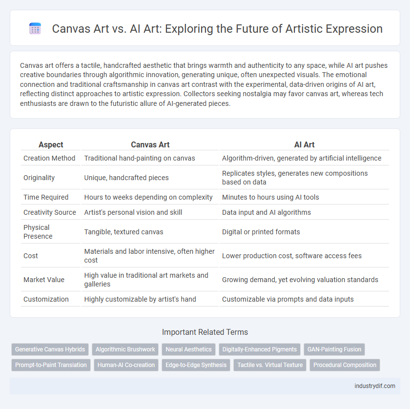 Canvas Art vs. AI Art: Exploring the Future of Artistic Expression