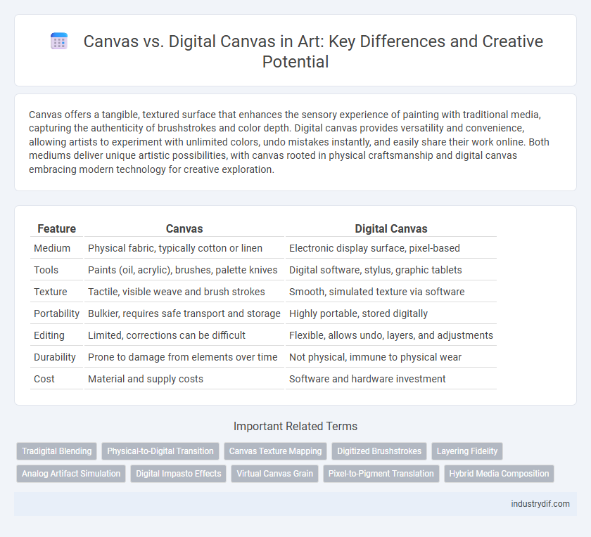 Canvas vs. Digital Canvas in Art: Key Differences and Creative Potential