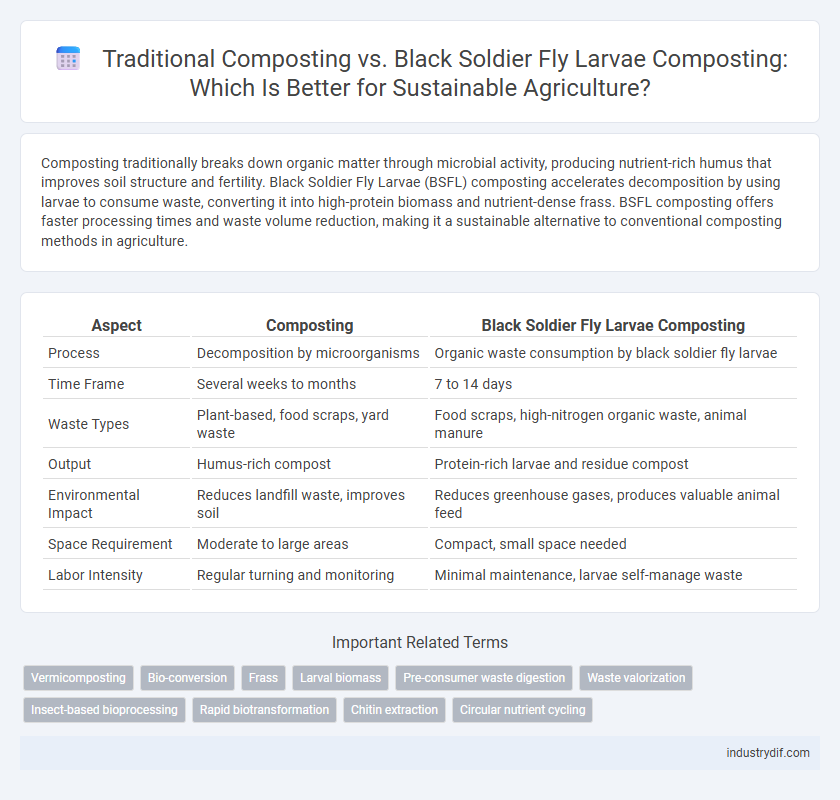 Traditional Composting vs. Black Soldier Fly Larvae Composting: Which Is Better for Sustainable Agriculture?