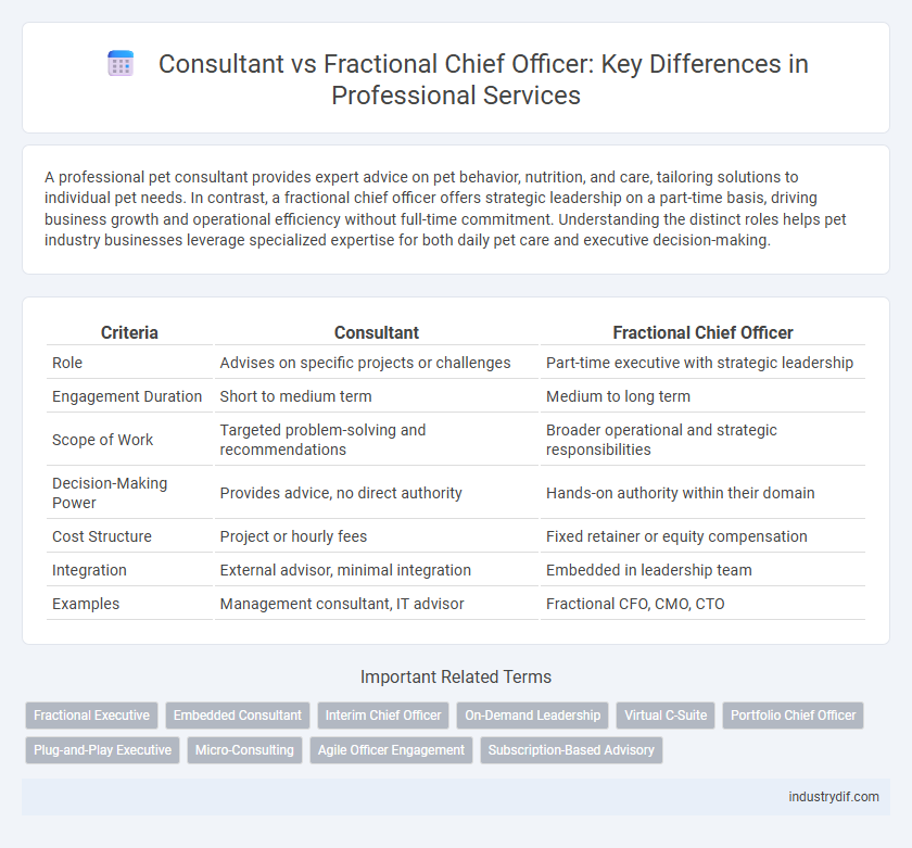 Consultant vs Fractional Chief Officer: Key Differences in Professional Services