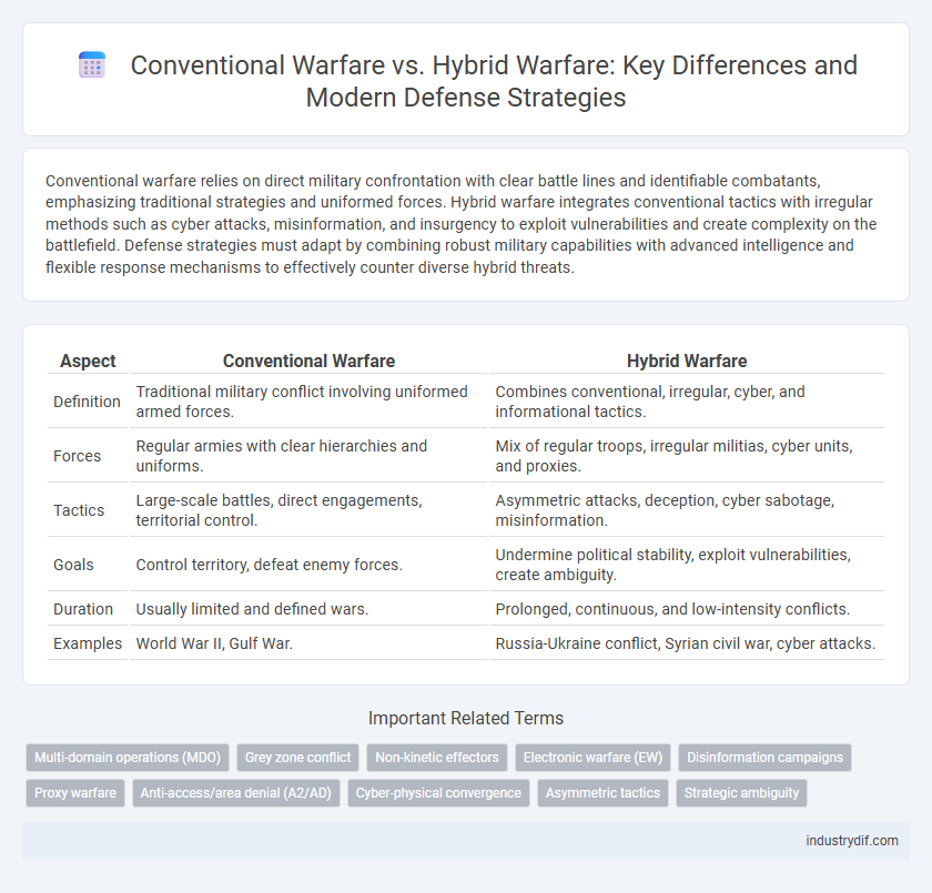Conventional Warfare vs. Hybrid Warfare: Key Differences and Modern Defense Strategies