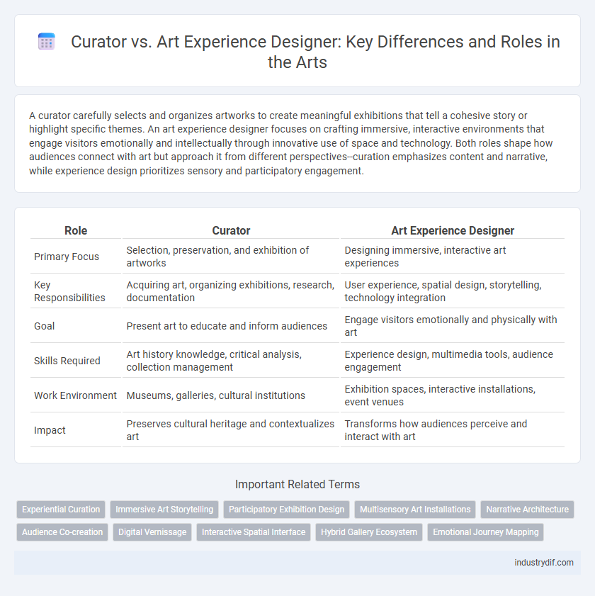 Curator vs. Art Experience Designer: Key Differences and Roles in the Arts