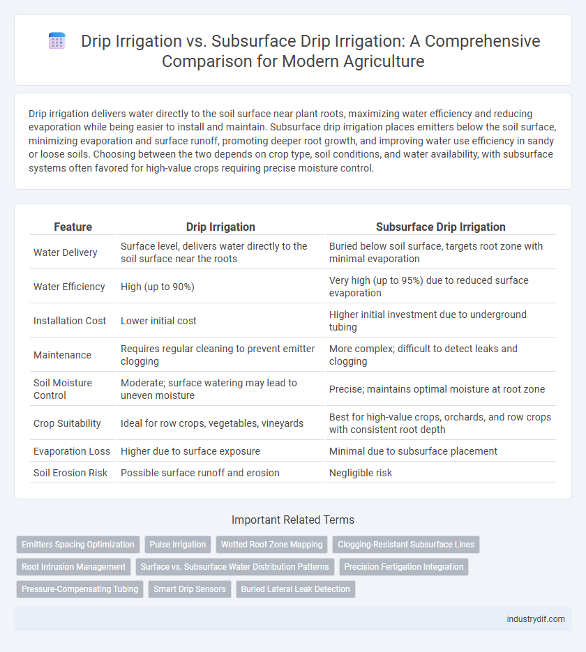 Drip Irrigation vs. Subsurface Drip Irrigation: A Comprehensive Comparison for Modern Agriculture