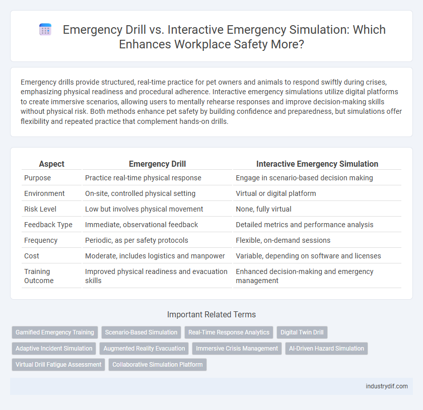 Emergency Drill vs. Interactive Emergency Simulation: Which Enhances Workplace Safety More?