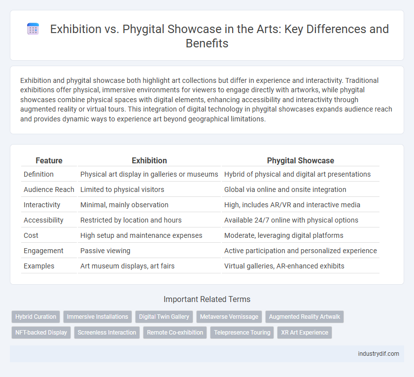 Exhibition vs. Phygital Showcase in the Arts: Key Differences and Benefits