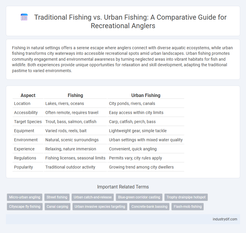 Traditional Fishing vs. Urban Fishing: A Comparative Guide for Recreational Anglers