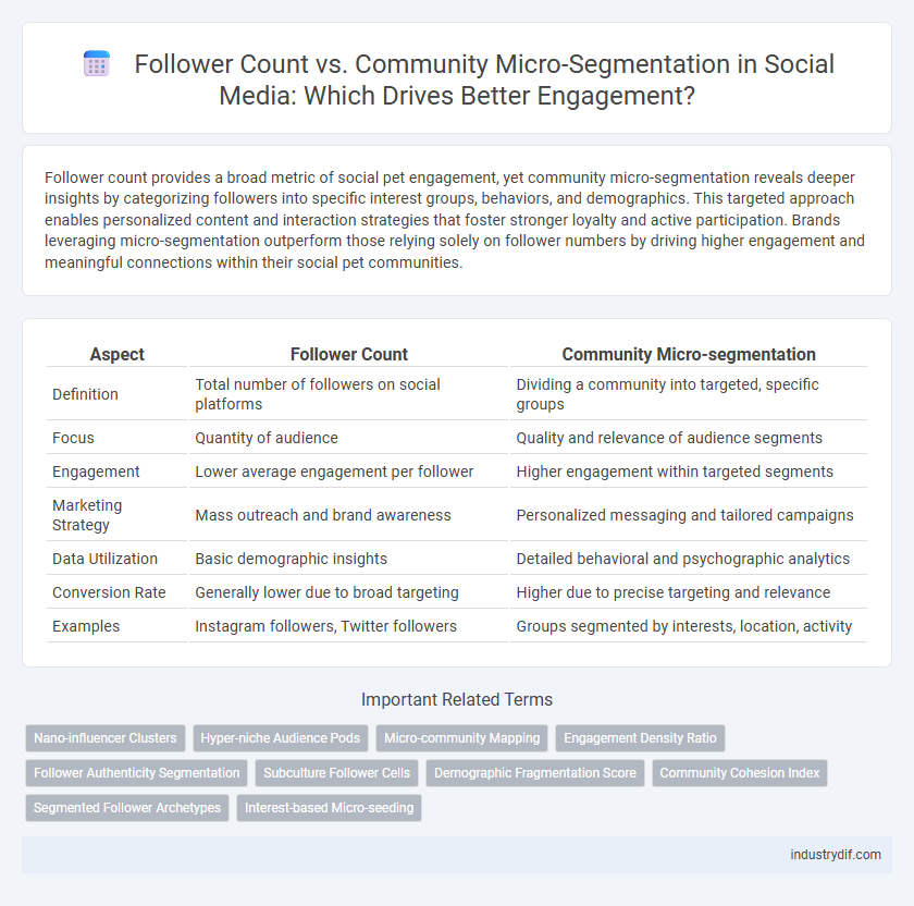 Follower Count vs. Community Micro-Segmentation in Social Media: Which Drives Better Engagement?