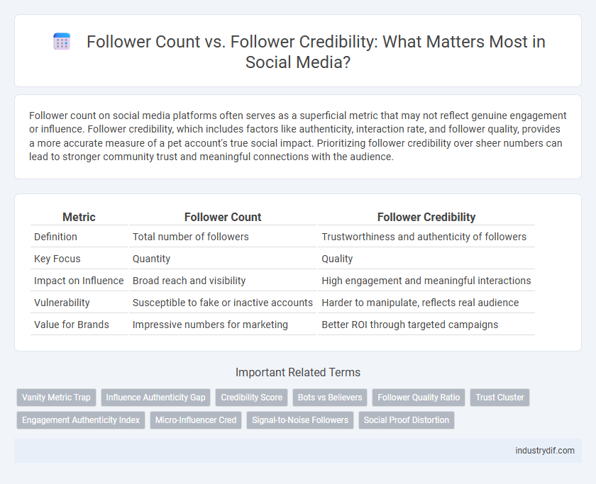 Follower Count vs. Follower Credibility: What Matters Most in Social Media?
