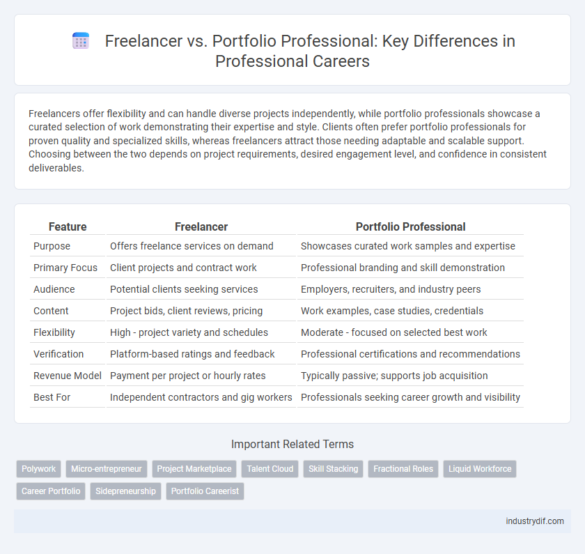 Freelancer vs. Portfolio Professional: Key Differences in Professional Careers