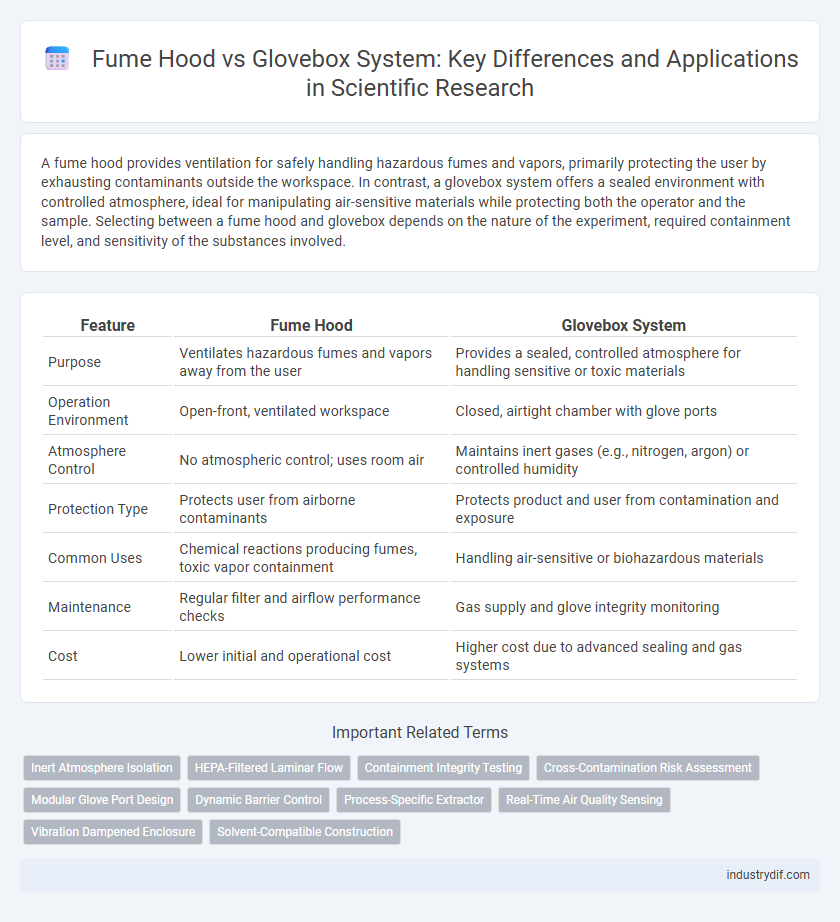 Fume Hood vs Glovebox System: Key Differences and Applications in Scientific Research