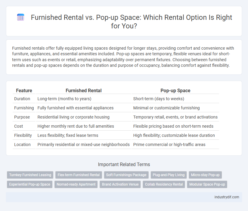 Furnished Rental vs. Pop-up Space: Which Rental Option Is Right for You?
