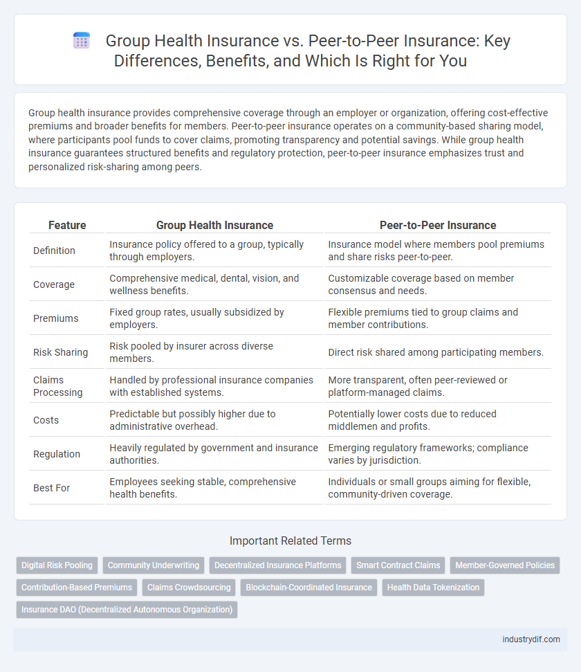 Group Health Insurance vs. Peer-to-Peer Insurance: Key Differences, Benefits, and Which Is Right for You
