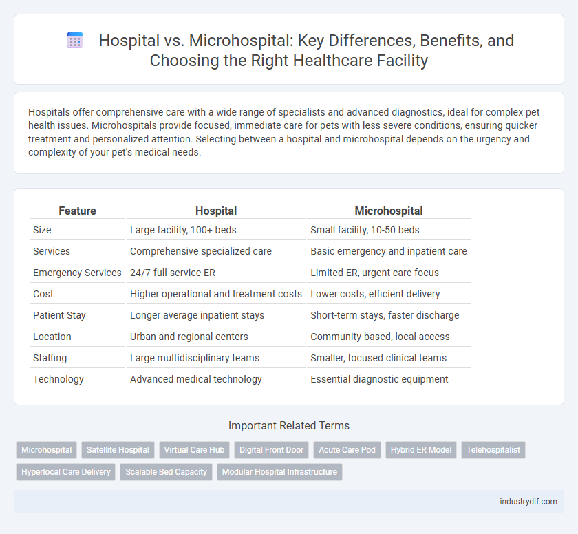 Hospital vs. Microhospital: Key Differences, Benefits, and Choosing the Right Healthcare Facility