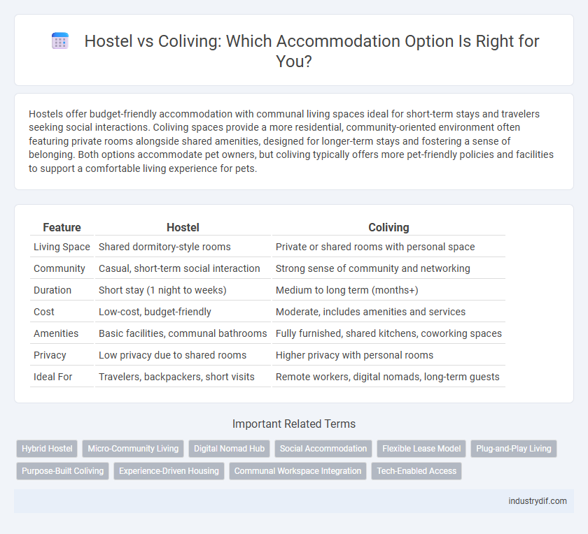 Hostel vs Coliving: Which Accommodation Option Is Right for You?
