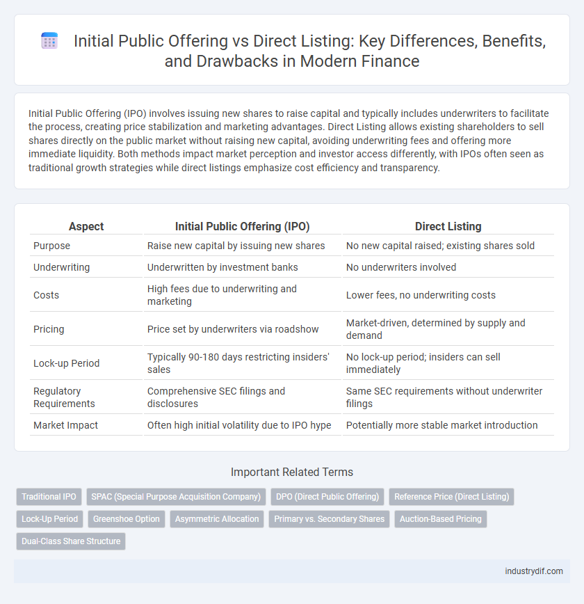 Initial Public Offering vs Direct Listing: Key Differences, Benefits, and Drawbacks in Modern Finance