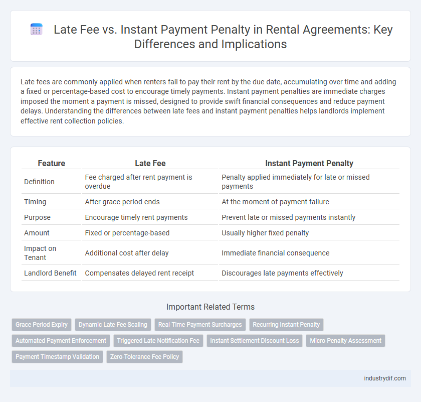 Late Fee vs. Instant Payment Penalty in Rental Agreements: Key Differences and Implications