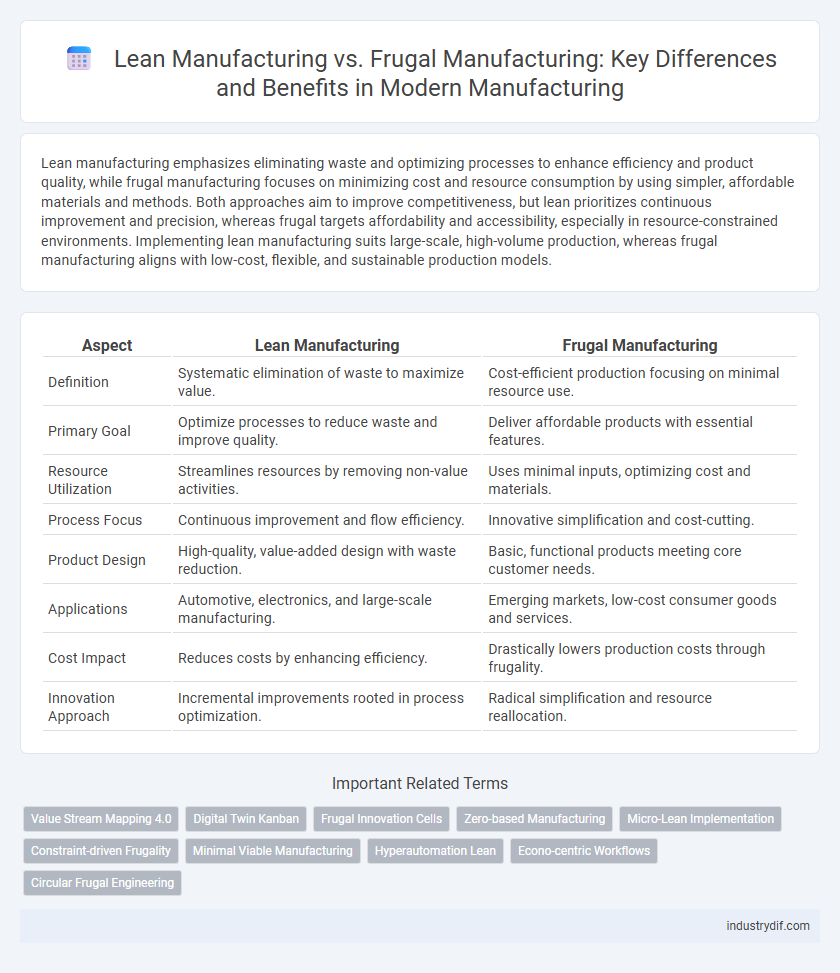 Lean Manufacturing vs. Frugal Manufacturing: Key Differences and Benefits in Modern Manufacturing