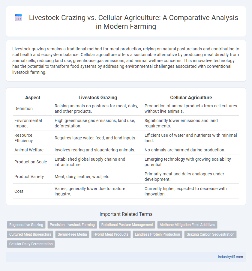 Livestock Grazing vs. Cellular Agriculture: A Comparative Analysis in Modern Farming