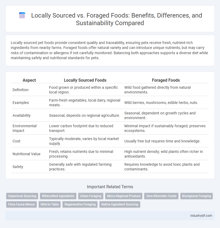 Locally Sourced vs. Foraged Foods: Benefits, Differences, and Sustainability Compared