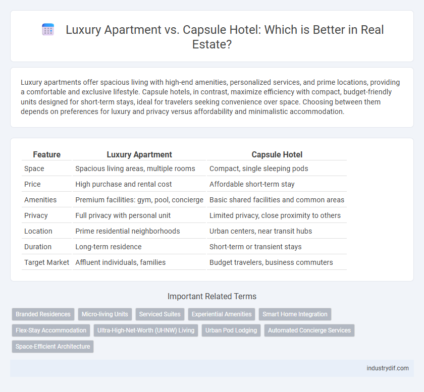 Luxury Apartment vs. Capsule Hotel: Which is Better in Real Estate?