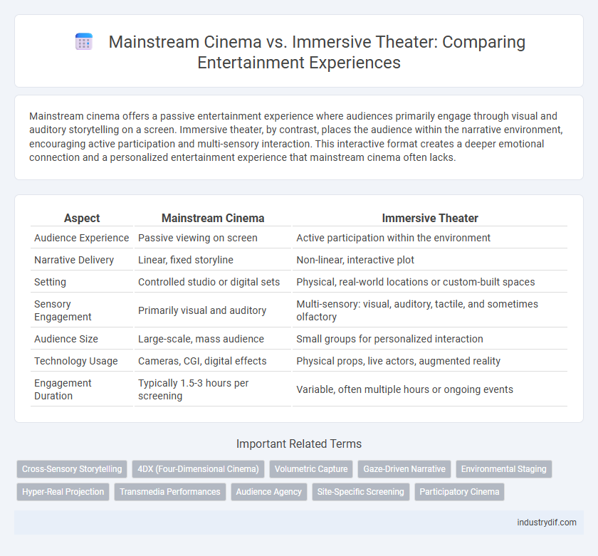 Mainstream Cinema vs. Immersive Theater: Comparing Entertainment Experiences