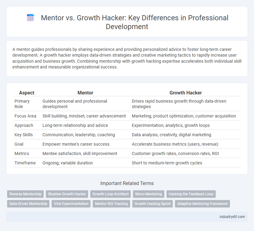 Mentor vs. Growth Hacker: Key Differences in Professional Development