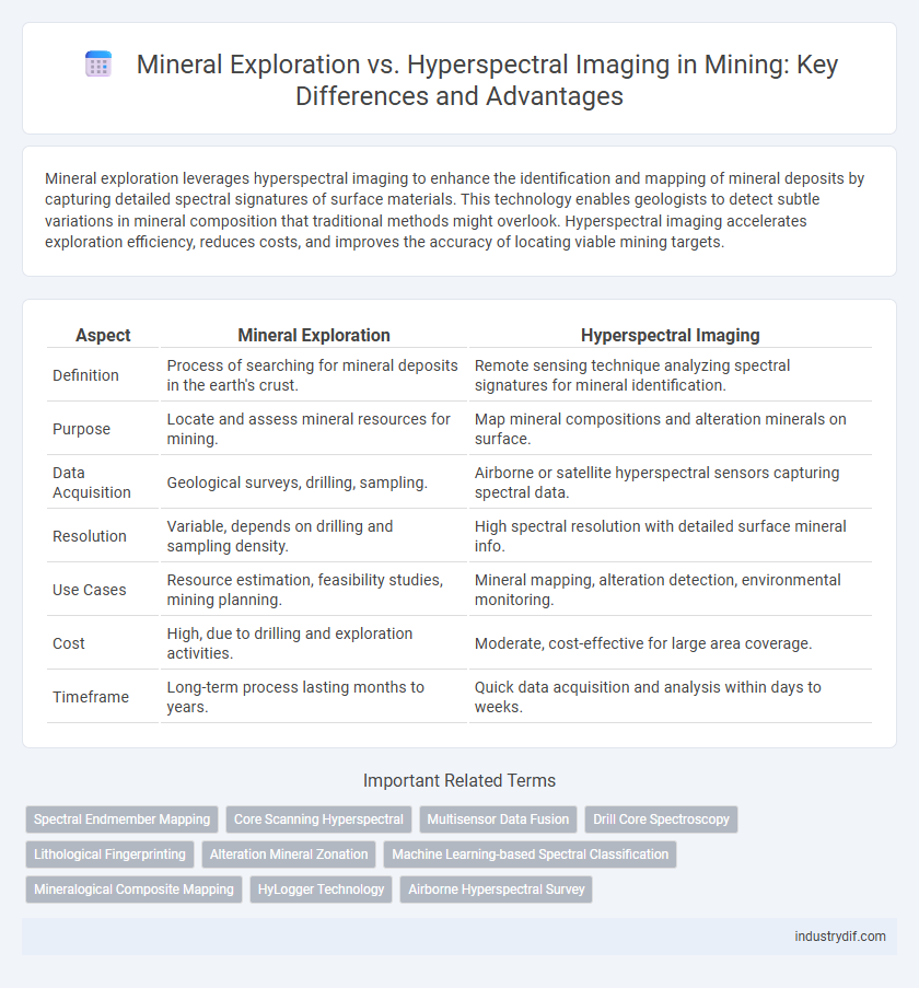 Mineral Exploration vs. Hyperspectral Imaging in Mining: Key Differences and Advantages