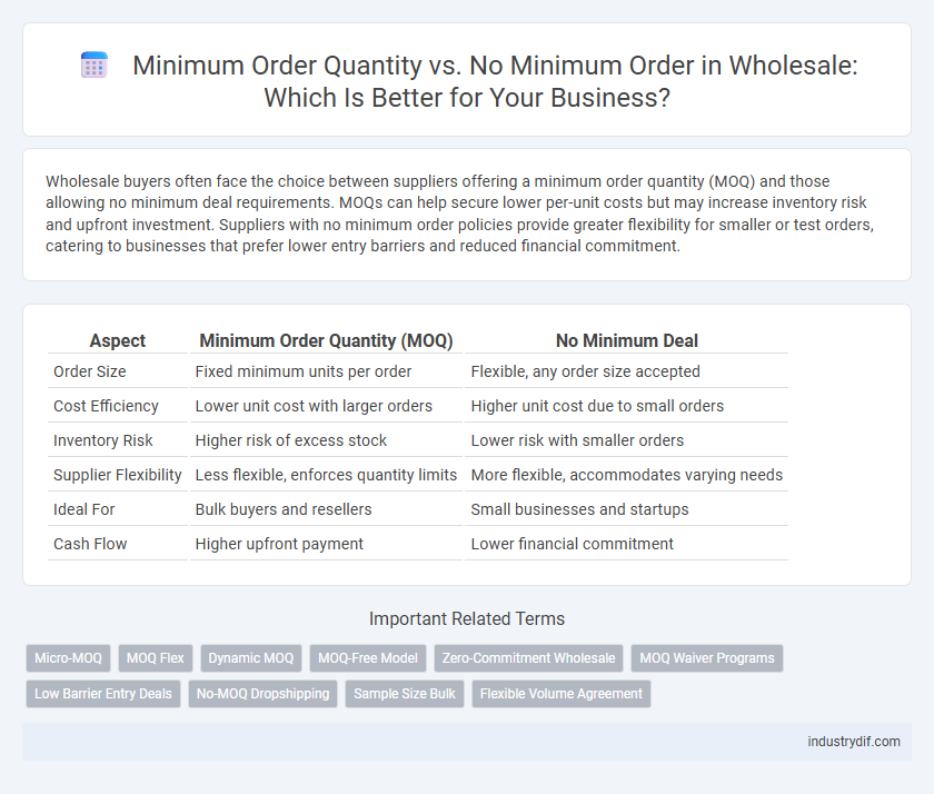 Minimum Order Quantity vs. No Minimum Order in Wholesale: Which Is Better for Your Business?