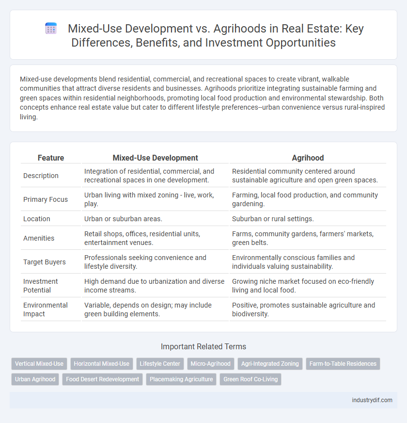 Mixed-Use Development vs. Agrihoods in Real Estate: Key Differences, Benefits, and Investment Opportunities