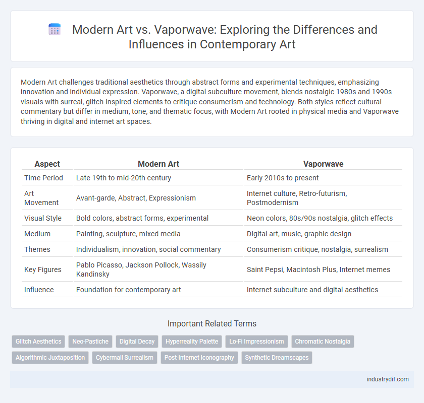 Modern Art vs. Vaporwave: Exploring the Differences and Influences in Contemporary Art