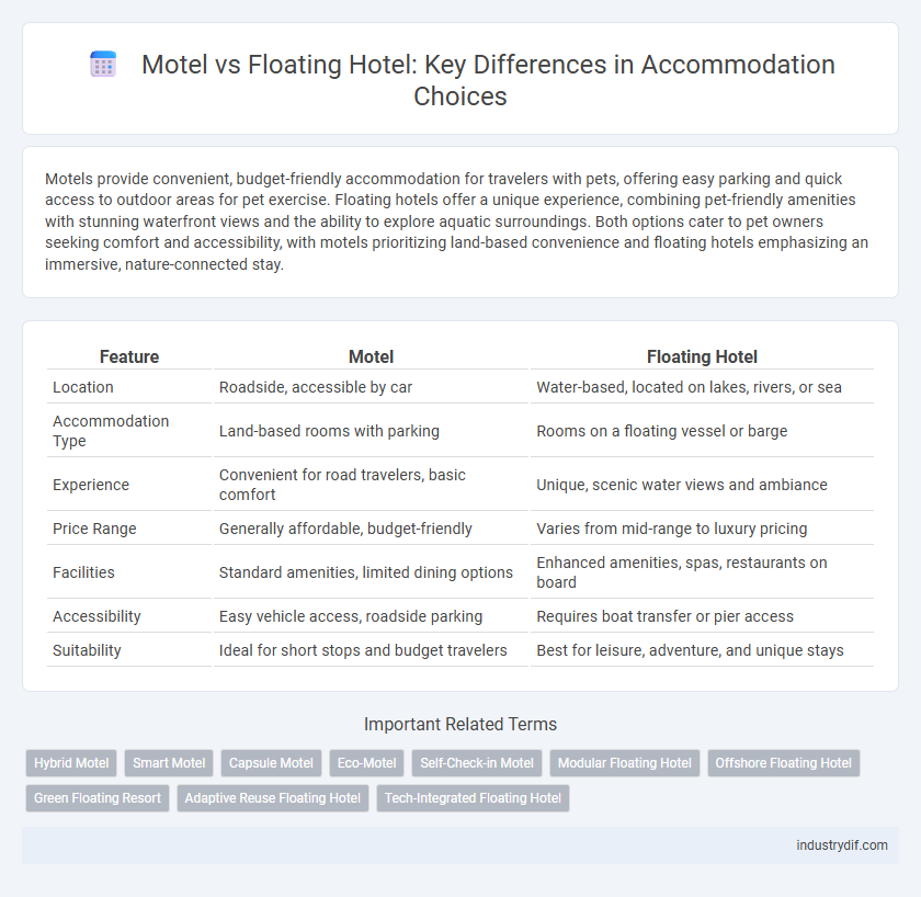 Motel vs Floating Hotel: Key Differences in Accommodation Choices